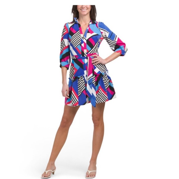 Karl Lagerfeld Multicolor Striped Dress size 10 - Picture 1 of 5